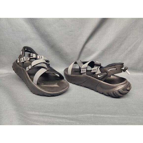 Nike Men's Oneonta Sandals Textile Upper Adjustable Black Size 8 NEW IN BOX! - Picture 1 of 11